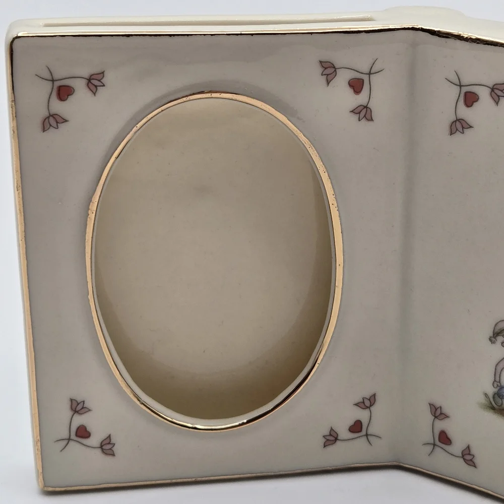 Vintage 1993 Schmid Playtime Dutch Hummel Girl Ceramic Picture Frame